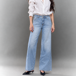 Wide Leg Jeans High Rise