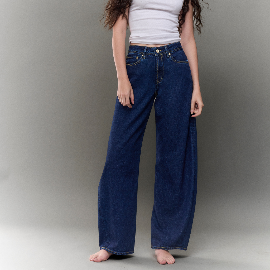 Barrel Jeans High Rise
