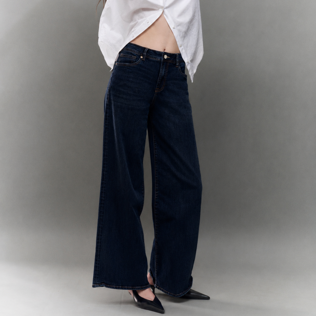 Wide Leg Jeans High Rise