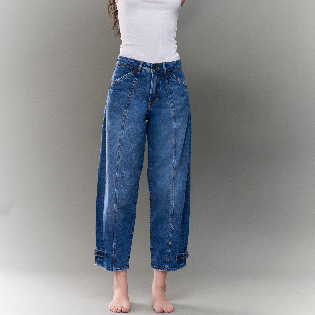 Barrel Jeans High Rise