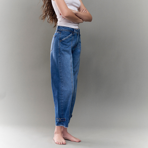 Barrel Jeans High Rise