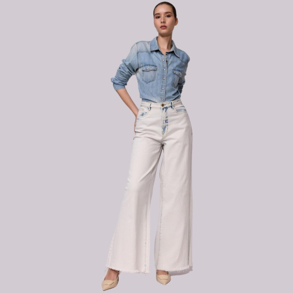 Super Wide Leg Jeans High Rise