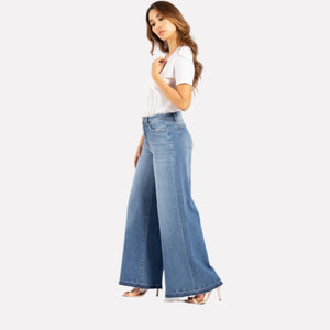 Super Wide Leg Jeans High Rise