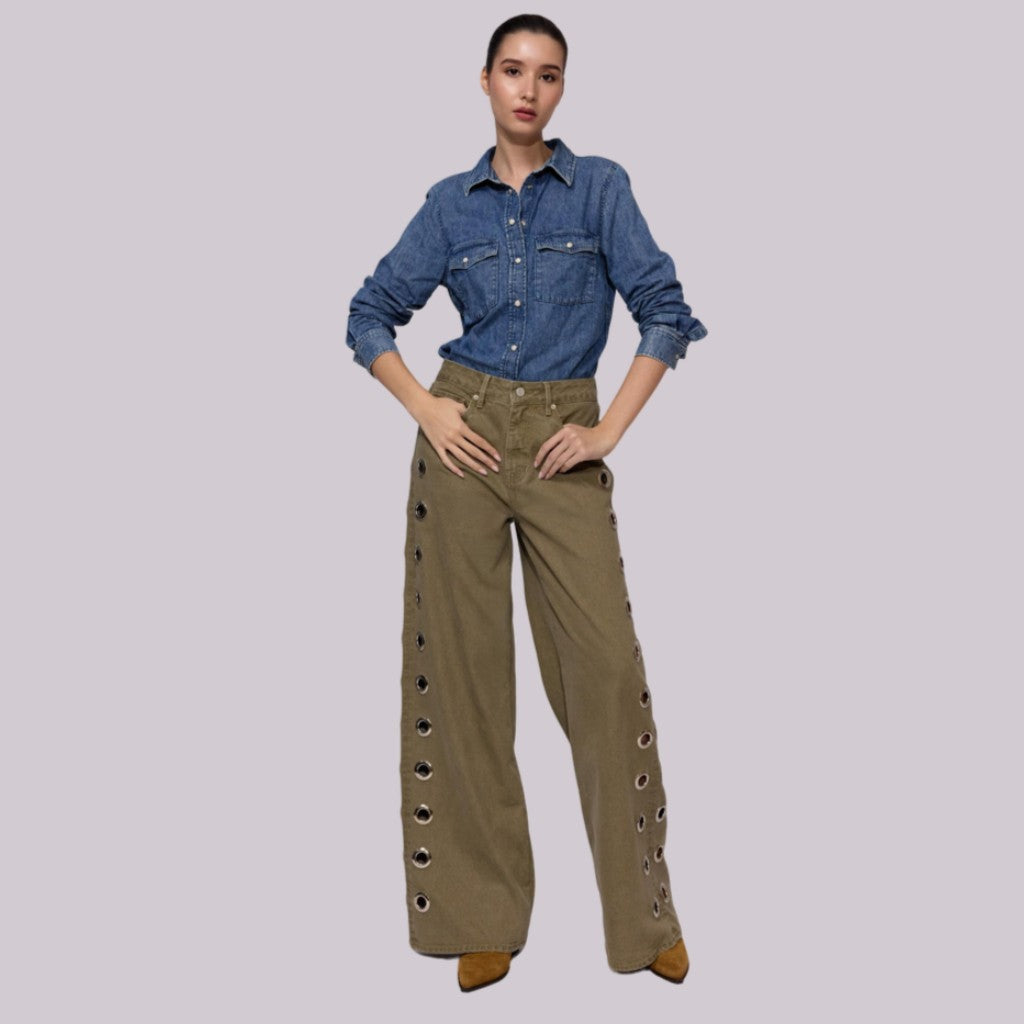 Wide Leg Jeans High Rise