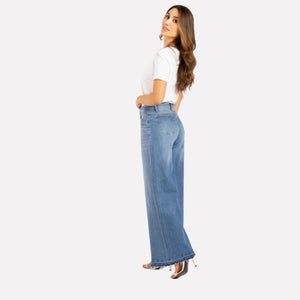 Super Wide Leg Jeans High Rise