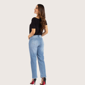 Straight Leg Jeans High Rise