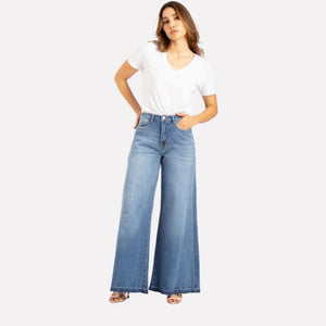 Super Wide Leg Jeans High Rise