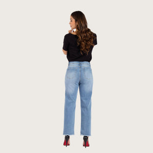 Straight Leg Jeans High Rise