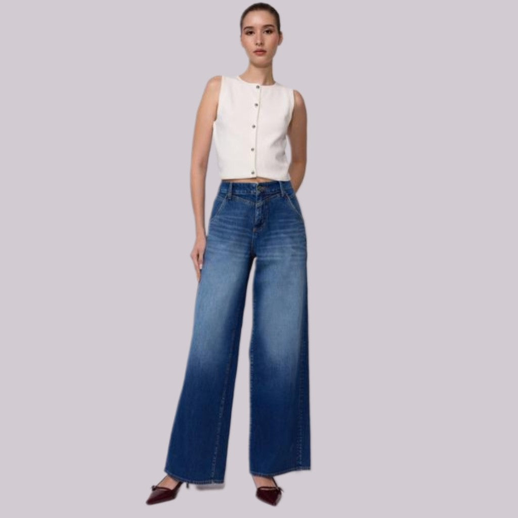 Wide Leg Jeans High Rise