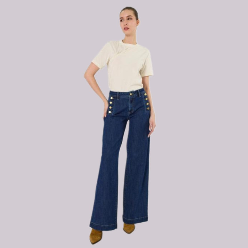Wide Leg Jeans High Rise